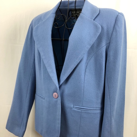 Adolfo Jackets & Blazers - ADOLFO wool powder blue fully lined blazer 6